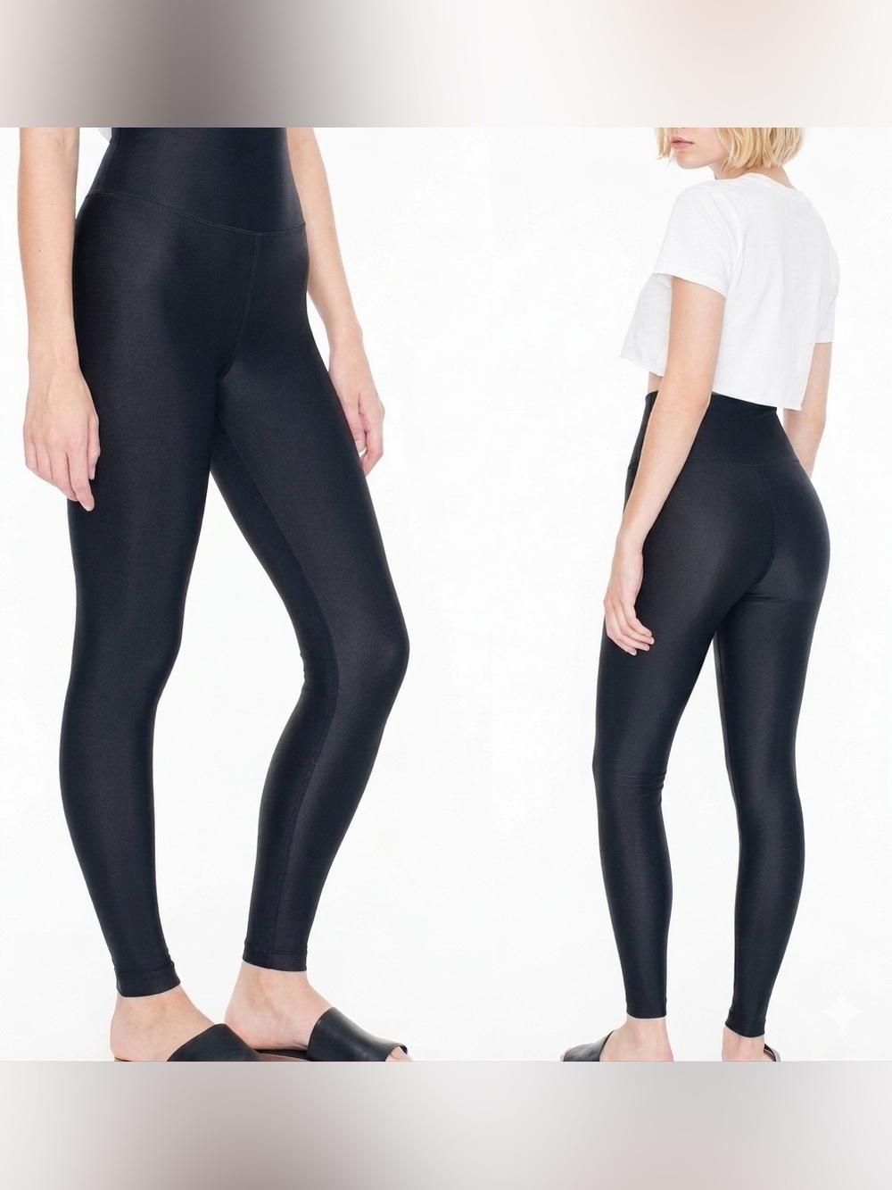 ⚡️2 for $38 American Apparel Black Active Leggings with High Waist